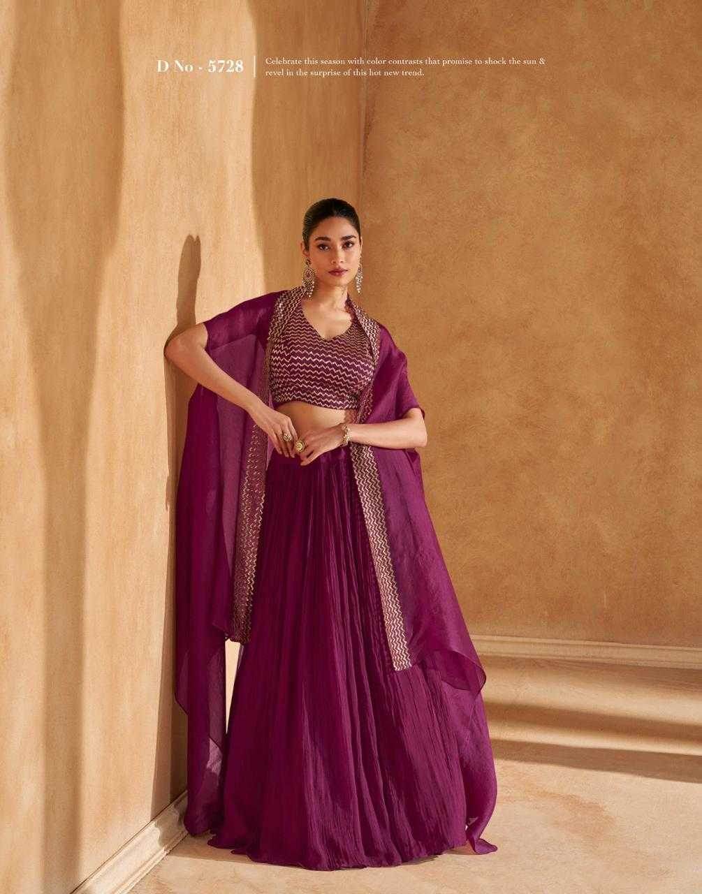Chinon Silk Designer Silk Dresses Handwork Suit - MYLUXURY LANE ENTERPRISE